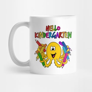 Hello Kindergarten Octopus, First Day Of School Mug
